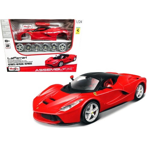 Model Kit Ferrari Laferrari With Black (skill "assembly Line" 1/24 Diecast Model Car By : Target