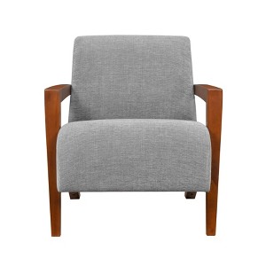 Cesicia 28.5" x 32.5" x 30"H Gray Solid Wood Ultra-Modern Accent Chair for Living Room - 1 of 4