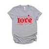Simply Sage Market Women's Love Heart Stacked Short Sleeve Graphic Tee - 2 of 4