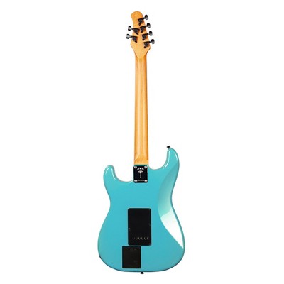 E7 Gulf Blue Maple Neck Smart Guitar with Built-in Effects