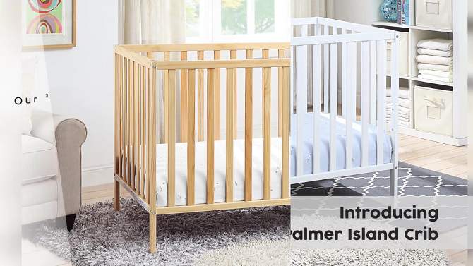 Suite Bebe Palmer 3-in-1 Convertible Island Crib - Natural, 2 of 9, play video