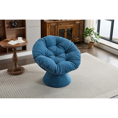 Okak Chenille Oversized Swivel Accent Chair for Bedroom,Comfy Papasan Chair for Living Room,Apartment