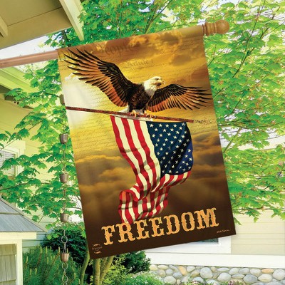 Freedom Eagle Patriotic Polyester House Flag 28" x 40"