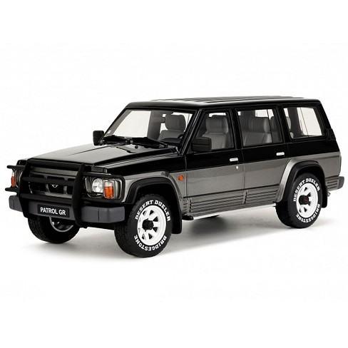 1992 Nissan Patrol GR Y60 Black and Graphite Gray Limited Edition to 3000  pieces Worldwide 1/18 Model Car by Otto Mobile