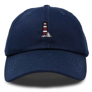Dalix Lighthouse Embroidered Cap Cotton Baseball Hat Nautical Womens - 1 of 4