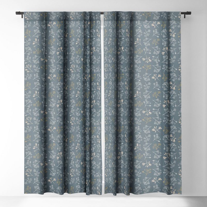 Wagner Campelo CONVESCOTE Blue Single Panel Sheer Window Curtain - Deny Designs, 3 of 4