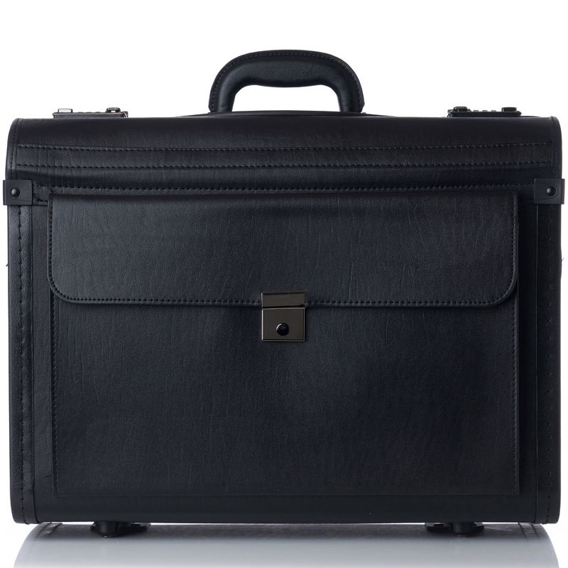 Alpine Swiss Rolling 17" Laptop Briefcase on Wheels Attache Lawyers Case Legal Size, 4 of 12