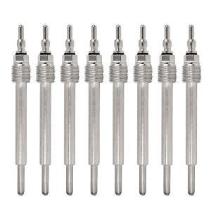 Unique Bargains Diesel Heater Glow Plugs for Ford F250 F350 F50 E350 6.0L 2004-2006 Silver Tone Set of 8 - 1 of 4