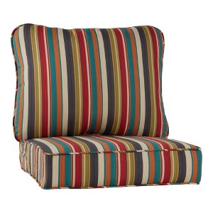 2-Piece Deep Seat Outdoor Cushion Set - 1 of 4