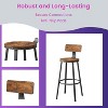 2 Pack Bar Stools, 28.7 Inches Barstools with Back, Counter Stools Bar Chairs with Backrest, Steel Frame - 4 of 4