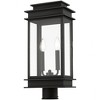 Livex Lighting Princeton 2 - Light Post Light in  Black/Polished Chrome Stainless Steel - 3 of 4