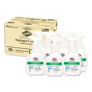 Clorox Healthcare Hydrogen-Peroxide Cleaner/Disinfectant, 32 oz Spray Bottle, 9/Carton - 1 of 4