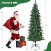 Artificial Pencil Christmas Tree, Xmas Tree with LED Lights, Slim Artificial Holiday Trees, Christmas Decorations for Home, Shops,Holiday Decoration - 3 of 4