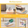 HTUTWOO Open Cat Litter Box ,Heightening Anti-Splashing Cats Litter Pan, With Litter Sifting Scoop, Semi-Enclosed Removable Kittens Litter For Boxes - 2 of 4