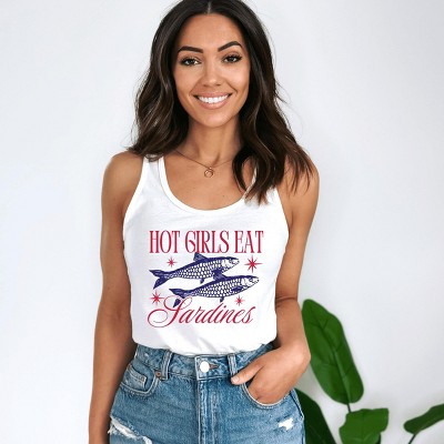Simply Sage Market Hot Girls Eat Sardines Racerback Tank
