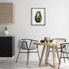 Stupell Industries Disco Avocado on Blue Black Framed Floater Canvas Wall Art - 2 of 4