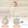 Safstar Large Baby Playpen, 75" x 59" Baby Activity Center w/Zippered Doors, Storage Bag, Indoor Outdoor Baby Play Yard Fence for 0-3 Years Old - 3 of 4