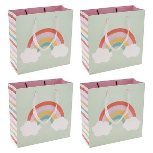 Unique Bargains Cartoon Clouds Gift Bags Colorful 4 Pcs - 1 of 4