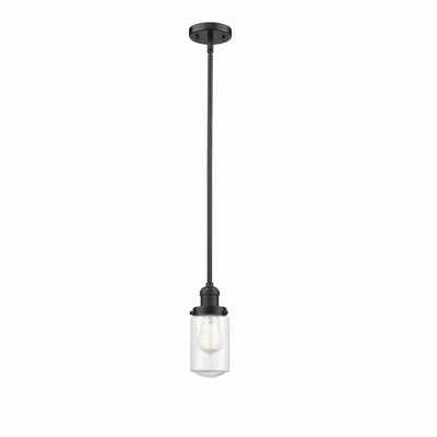 Dover - 1 Light Stem Hung Mini Pendant In Traditional Style-10.25 Inches Tall and 4.5 Inches Wide