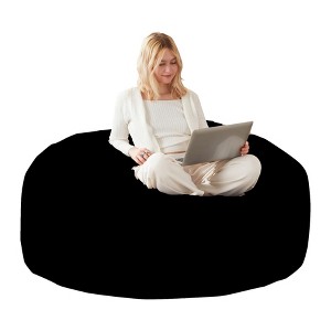 ORRD 5FT Bean Bag Chair with Memory Foam, Removable Flannel Cover, Soft Sofa for Adults & Teens - 1 of 4