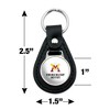 Virginia Military Institute Keydets Logo Black Leather Keychain - 2 of 4
