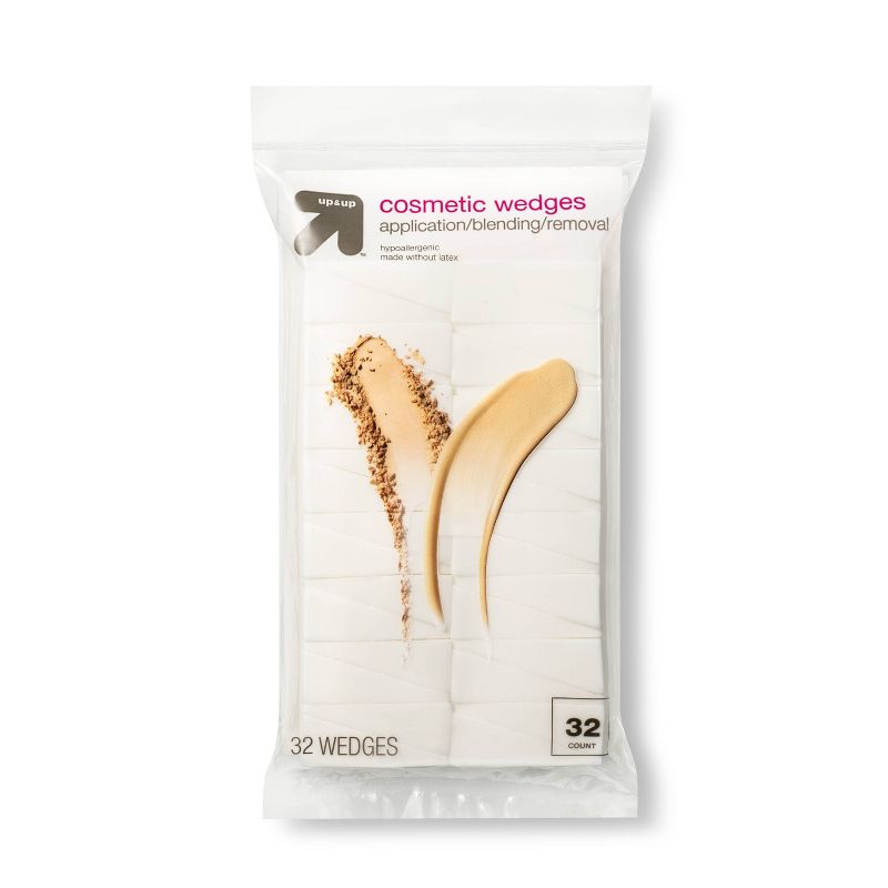 Latex Free Foam Cosmetic Wedges - White - 32ct - up &#38; up&#8482;, 3 of 4