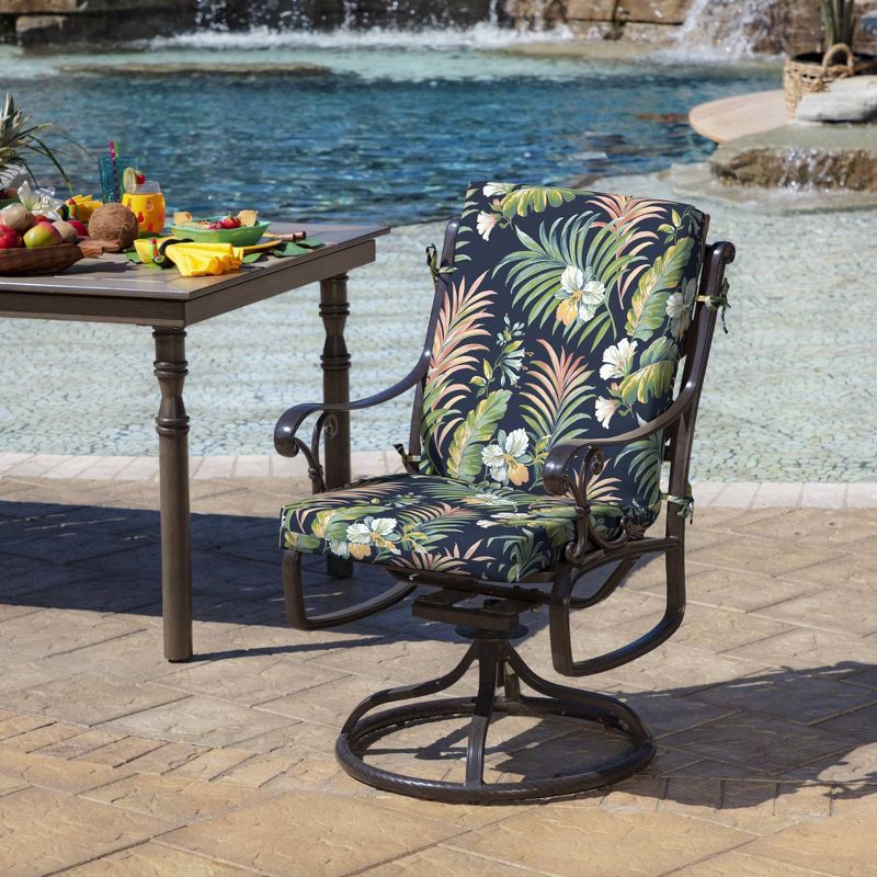 Arden 44"x20" Outdoor High Back Dining Chair Cushion, 2 of 7