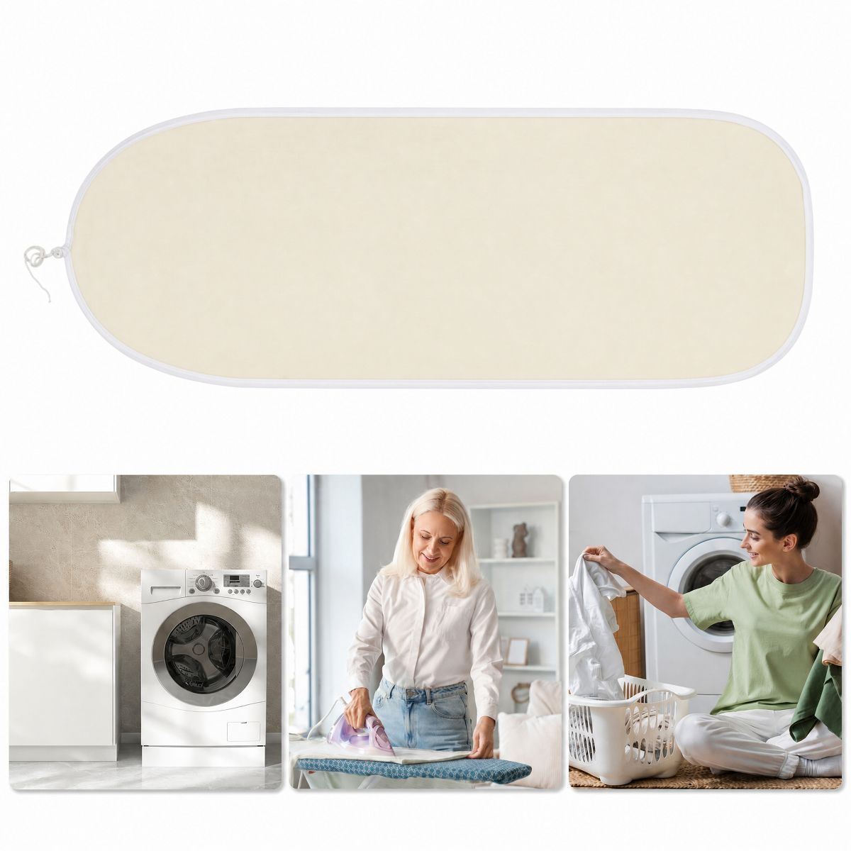 Unique Bargains Solid Color Durable Ironing Board Cover 1 Pc - thumbnail 5