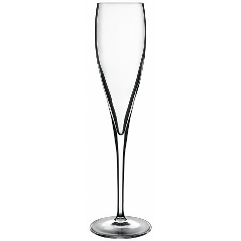 Luigi Bormioli Crescendo 8-ounce Champagne Flute Glasses, 4-piece