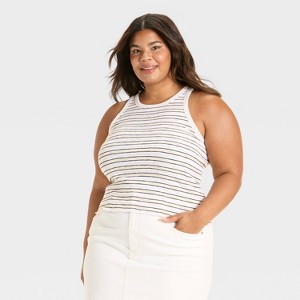 Women's Ribbed Tank Top - Universal Thread™ - 1 of 3