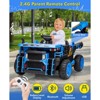 Pink 24V Two Seater Ride On Dump Truck For Kids Ages 3 To 10 With Parental Remote Control Realistic Construction Design Functional Bed Shovel Led Lig - 2 of 4