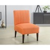 NicBex Plush Armless Accent Chair,Upholstered Living Room Chairs with Supportive Backrest and Wood Legs,Accent Chairs for Living Room - 2 of 4