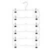 (3 pack) 6-Tier Pant & Skirt Hanger, Heavy Duty Chrome Metal, Space Saving, 1 Count - 2 of 4