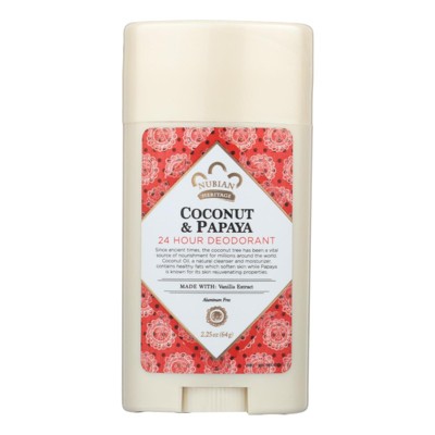 Nubian Heritage Deodorant Coconut and Papaya - 2.25 oz