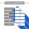 PSBM 4 Rolls Tinted Blue Cast Hand Pallet Stretch Wrap 18" x 1500 Ft. x 47 Gauge - 3 of 4