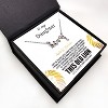 Daughter Greeting Card Sterling Silver Hearts Necklace for Women Ginger Lyne Collection - 2 of 4