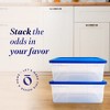 Homz Plastic Multipurpose Stackable Storage Container Bins with Secure Latching Lid for Home and Office Organization - image 2 of 4