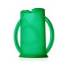 Flipping Holder Food Pouch Holder No Squeeze, flips over to hold drink boxes and juice pouches, easy grip handles and lid (Green) - 2 of 4