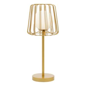 19.75" Lucas Caged Globe Shade Table Lamp - River of Goods