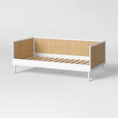 Rattan and Wood Kids' Daybed White - Pillowfort™