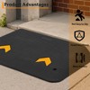 Threshold Ramp, Rubber Ramp - 3.5 Inch Raised Cuttable Door Ramp, 2500 Lb Capacity Non-Slip Portable Wheelchair Ramp - 3 of 4