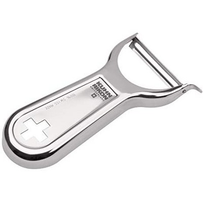 Kuhn Rikon Swiss Metal Peeler 4”, Stainless Steel