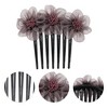 Unique Bargains Women's Durable Floral Side Comb 1 Pc - 3 of 4