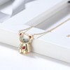Floating CZ Bear Earrings, Necklace, or Set Gold Plated Sterling Silver Ginger Lyne Collection - 2 of 4