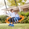 Infans 40" Saucer Tree Swing w/ Adjustable Hanging Ropes for Backyard or Outdoor Yellow - 2 of 4
