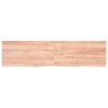 vidaXL Wall Shelf Light Brown 63 in.x15.7 in.x(0.8 in.-1.6 in.) Treated Solid Wood Oak - 4 of 4