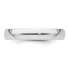 Black Bow Jewelry 3mm to 8mm Platinum Light Weight Polished Domed Comfort Fit Band - 3 of 4
