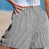 Women's Striped High-Waisted Beach Cover Ups Shorts - Cupshe - 4 of 4