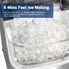 Mojgar Nugget Ice Makers Countertop, Pebble Ice Maker Machine with 40lbs/24H Soft Ice, Self-Cleaning Ice Maker with Ice Scoop - 3 of 4