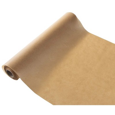 Juvale 205 Sq Ft Unbleached Parchment Paper Sheets Roll for Baking, Oven Pan Liner, Brown